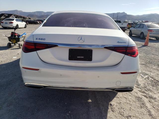 W1K6G7GB3MA017418 - 2021 MERCEDES-BENZ S 580 4MATIC WHITE photo 6