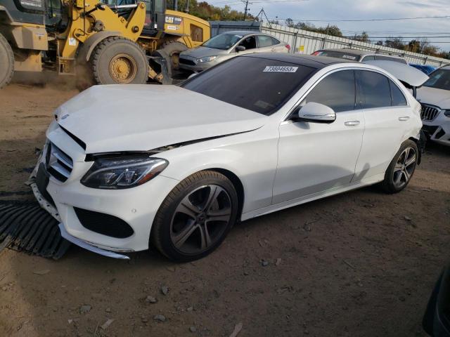 55SWF6GB2FU057506 - 2015 MERCEDES-BENZ C 400 4MATIC WHITE photo 1