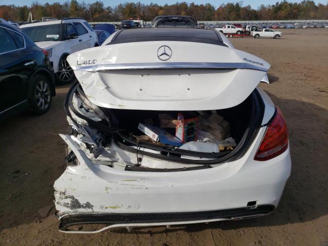 55SWF6GB2FU057506 - 2015 MERCEDES-BENZ C 400 4MATIC WHITE photo 6