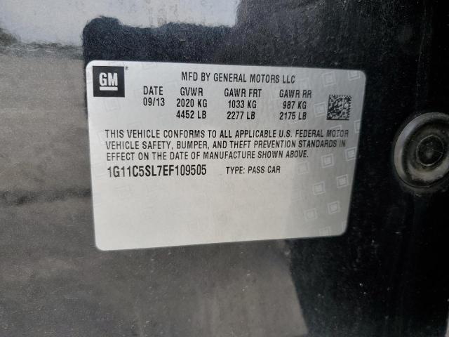 1G11C5SL7EF109505 - 2014 CHEVROLET MALIBU 1LT BLACK photo 13