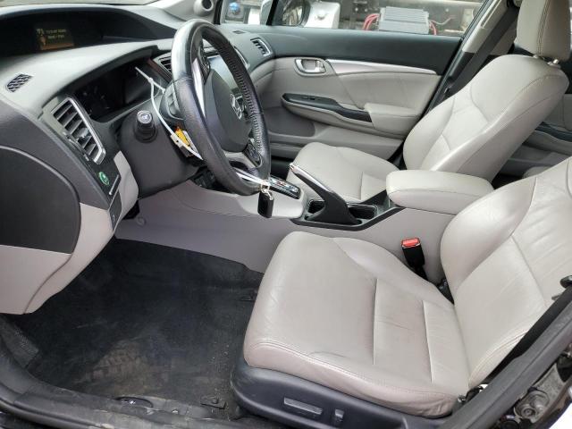 2HGFB2F95FH506029 - 2015 HONDA CIVIC EXL შავი ფოტო 7