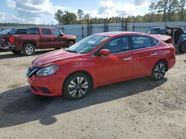 3N1AB7AP5KY235816 - 2019 NISSAN SENTRA S RED photo 1