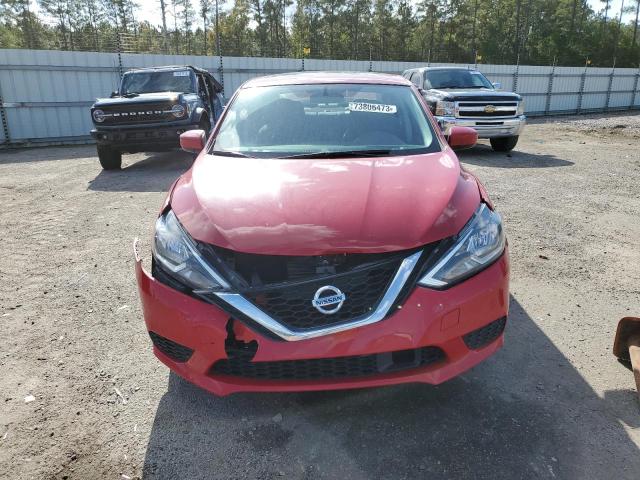 3N1AB7AP5KY235816 - 2019 NISSAN SENTRA S RED photo 5