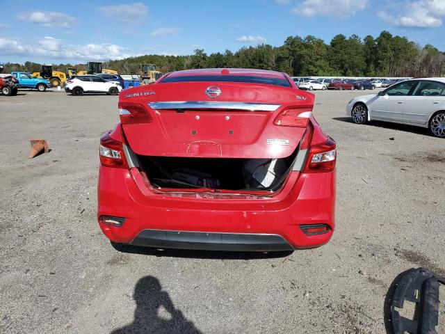 3N1AB7AP5KY235816 - 2019 NISSAN SENTRA S RED photo 6