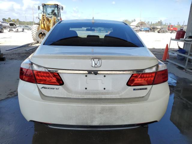 1HGCR6F38FA005362 - 2015 HONDA ACCORD HYBRID WHITE photo 6