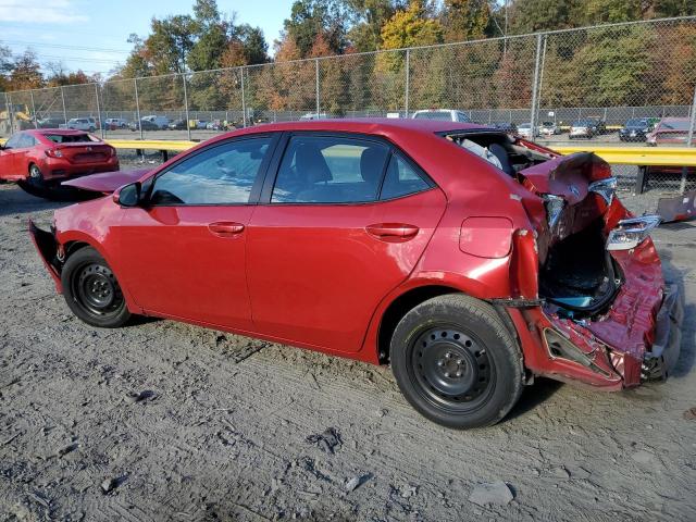 2T1BURHE0JC984453 - 2018 TOYOTA COROLLA L RED photo 2