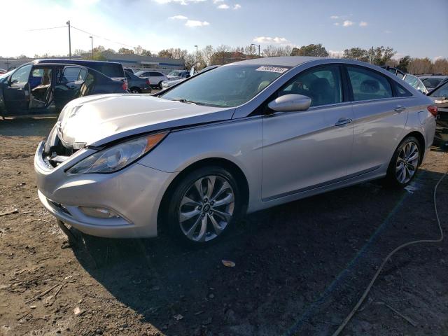 5NPEC4AC1DH511156 - 2013 HYUNDAI SONATA SE SILVER photo 1