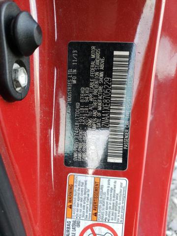 JF1ZNAA1XE8705229 - 2014 TOYOTA SCION FR-S 红色 照片 12