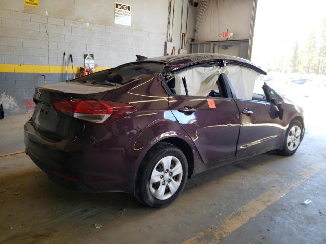 3KPFL4A79JE255744 - 2018 KIA FORTE LX PURPLE photo 3