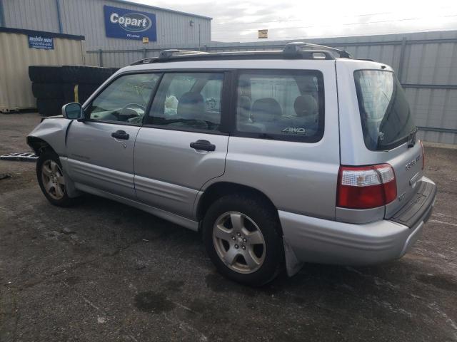 JF1SF65682G701750 - 2002 SUBARU FORESTER S SILVER photo 2