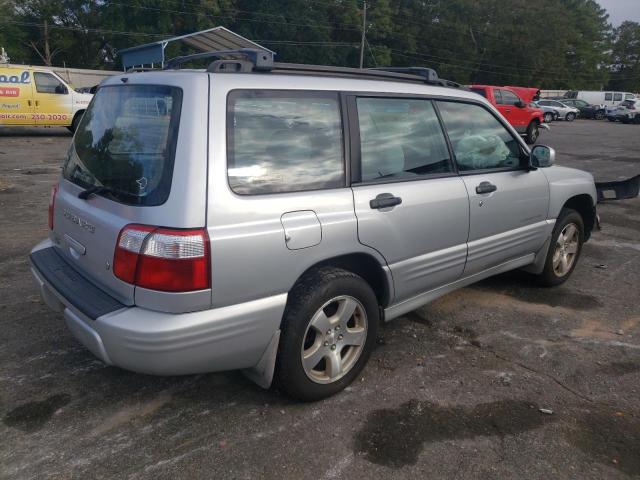 JF1SF65682G701750 - 2002 SUBARU FORESTER S SILVER photo 3