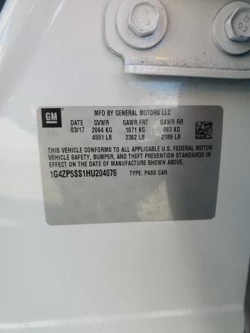 1G4ZP5SS1HU204076 - 2017 BUICK LACROSSE ESSENCE თეთრი ფოტო 12