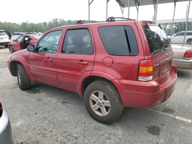 1FMCU96H56KB68227 - 2006 FORD ESCAPE HEV BURGUNDY photo 2