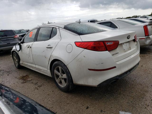 KNAGM4A71E5522021 - 2014 KIA OPTIMA LX WHITE photo 2