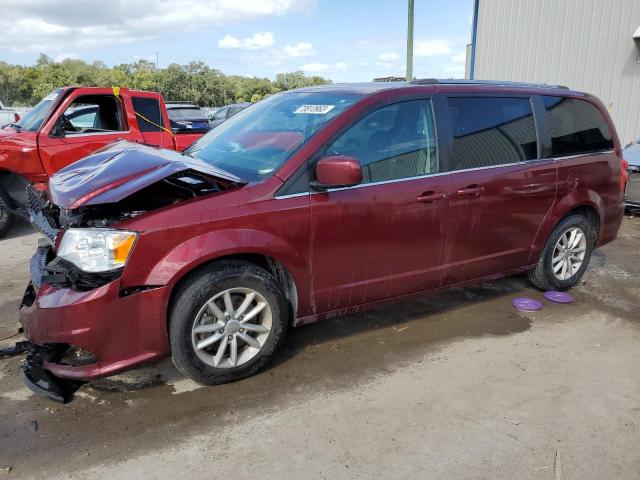 2C4RDGCG6KR695879 - 2019 DODGE GRAND CARA SXT BURGUNDY photo 1