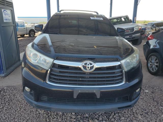 5TDKKRFHXFS085276 - 2015 TOYOTA HIGHLANDER XLE შავი ფოტო 5