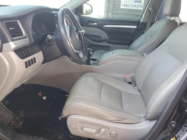 5TDKKRFHXFS085276 - 2015 TOYOTA HIGHLANDER XLE შავი ფოტო 7