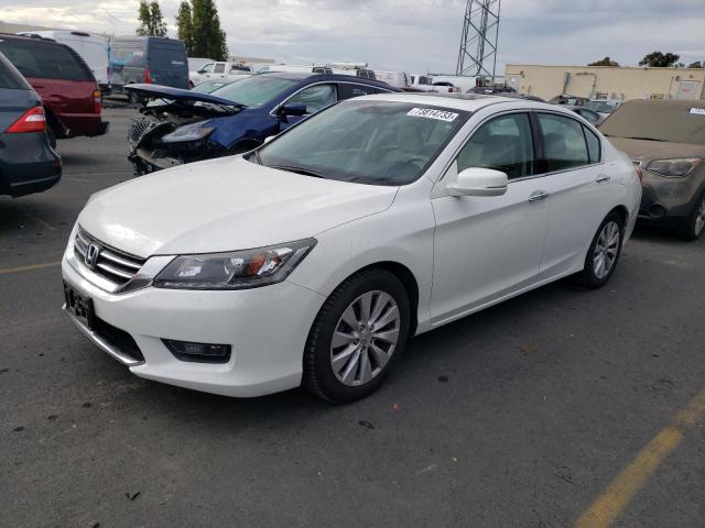 1HGCR3F85EA009085 - 2014 HONDA ACCORD EXL WHITE photo 1