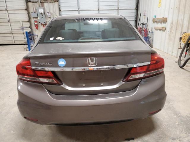 2HGFB2F58DH510179 - 2013 HONDA CIVIC LX GRAY photo 6