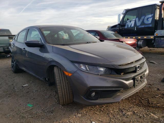 2HGFC2F87KH547180 - 2019 HONDA CIVIC SPORT ნაცრისფერი ფოტო 4