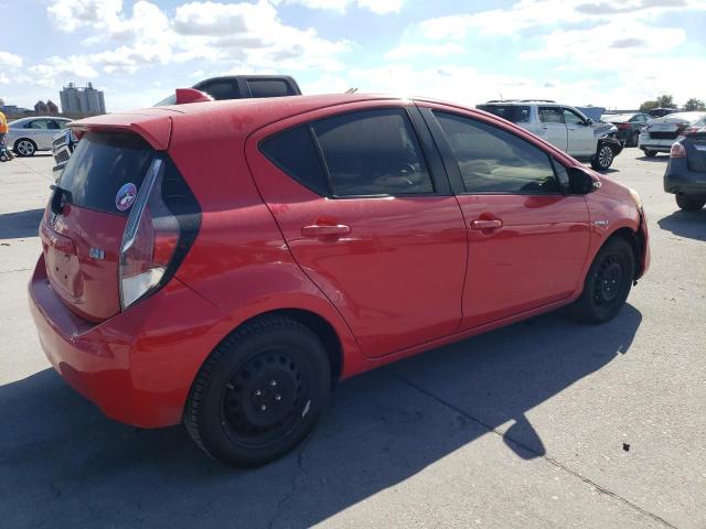 JTDKDTB3XF1578504 - 2015 TOYOTA PRIUS C RED photo 3