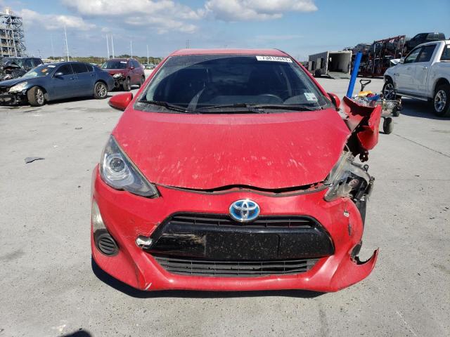 JTDKDTB3XF1578504 - 2015 TOYOTA PRIUS C RED photo 5