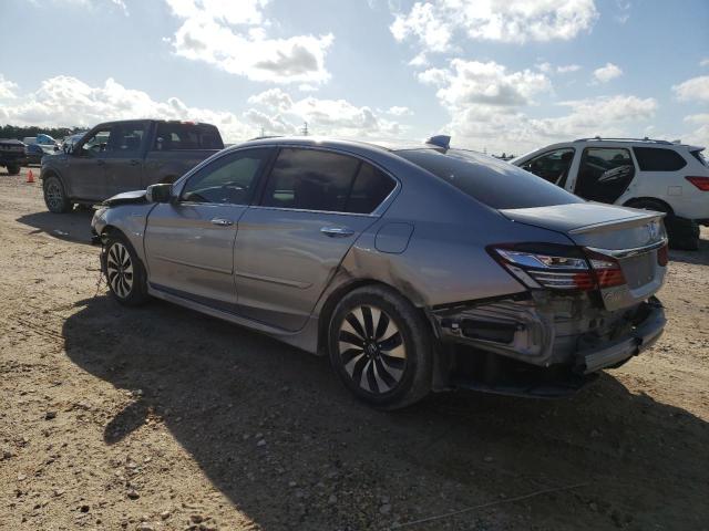 JHMCR6F72HC007728 - 2017 HONDA ACCORD TOURING HYBRID SILVER photo 2