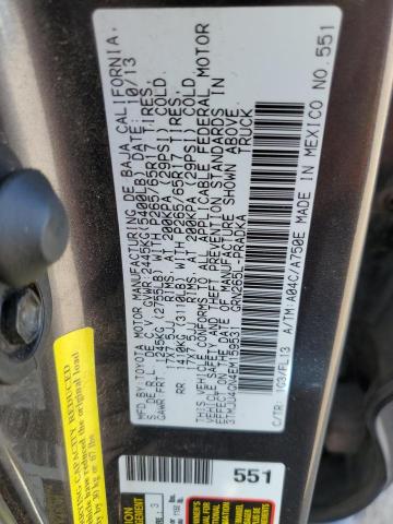 3TMJU4GN4EM159531 - 2014 TOYOTA TACOMA DOUBLE CAB PRERUNNER GRAY photo 12