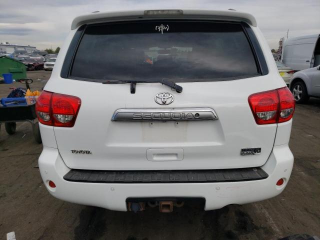 5TDBY68AX8S019066 - 2008 TOYOTA SEQUOIA LIMITED WHITE photo 6