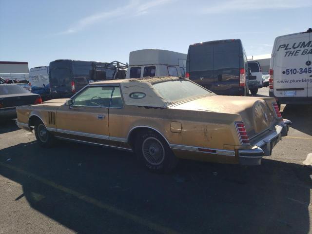 8Y89A812369 - 1978 LINCOLN CONTINENTL GOLD photo 2