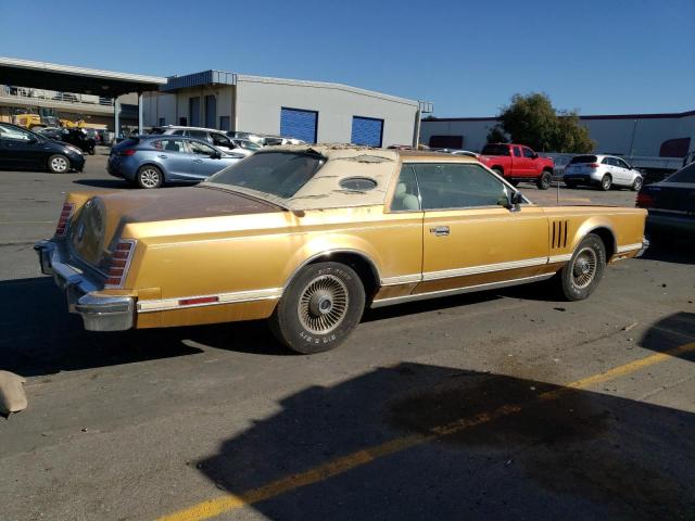 8Y89A812369 - 1978 LINCOLN CONTINENTL GOLD photo 3