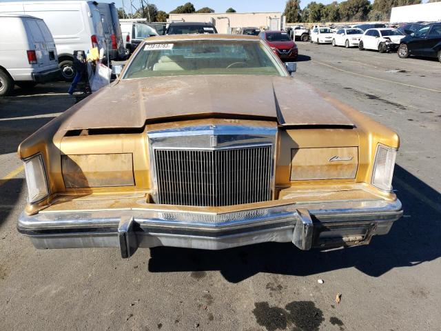 8Y89A812369 - 1978 LINCOLN CONTINENTL GOLD photo 5