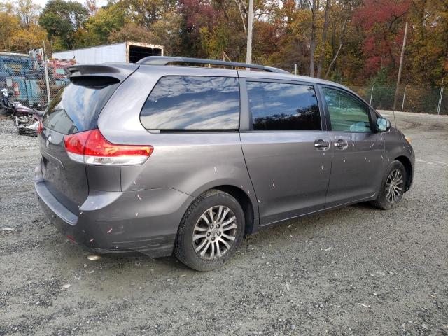 5TDYK3DC7ES467066 - 2014 TOYOTA SIENNA XLE GRAY photo 3