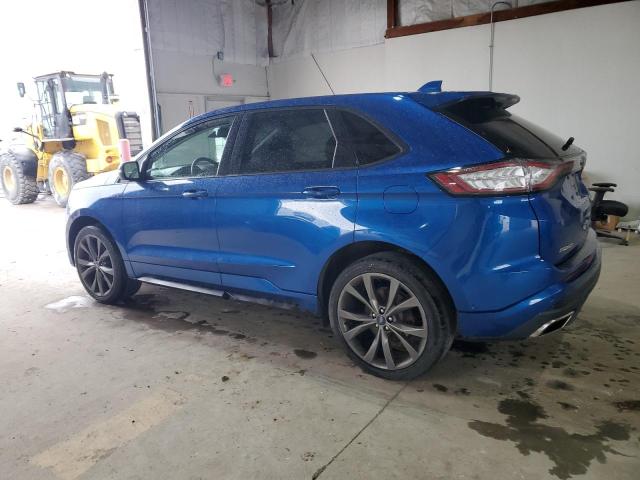 2FMPK4AP2JBC33515 - 2018 FORD EDGE SPORT BLUE photo 2