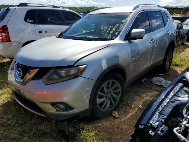 5N1AT2MT2FC873747 - 2015 NISSAN ROGUE S SILVER photo 1