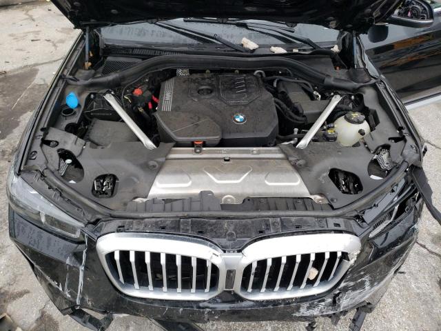 5UX53DP02N9N20504 - 2022 BMW X3 XDRIVE30I BLACK photo 11