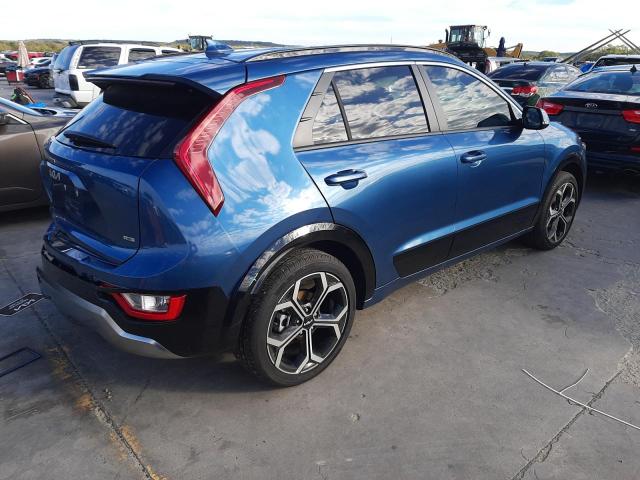 KNDCR3LE5P5091940 - 2023 KIA NIRO EX BLUE photo 3