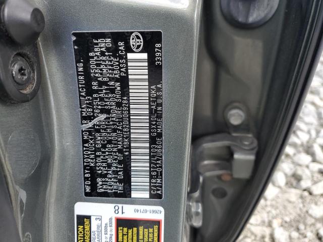 4T1BK1EB2DU069284 - 2013 TOYOTA AVALON BASE 绿色 照片 12