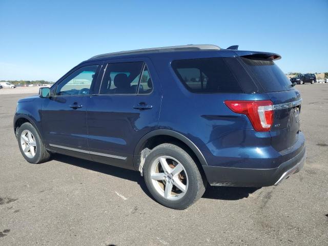 1FM5K8DH0HGA87766 - 2017 FORD EXPLORER XLT BLUE photo 2