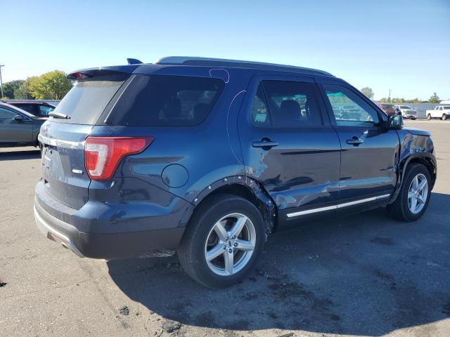 1FM5K8DH0HGA87766 - 2017 FORD EXPLORER XLT BLUE photo 3