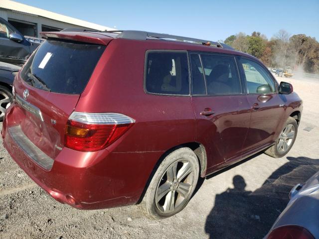 JTEES43A382065691 - 2008 TOYOTA HIGHLANDER SPORT RED photo 3