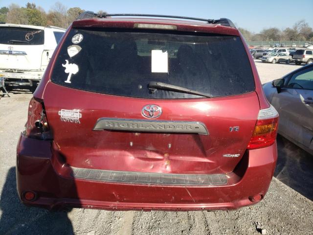 JTEES43A382065691 - 2008 TOYOTA HIGHLANDER SPORT RED photo 6