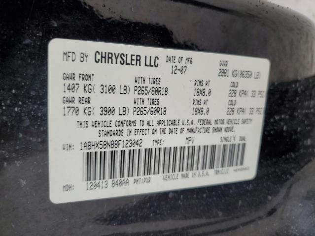 1A8HX58N88F123042 - 2008 CHRYSLER ASPEN LIMITED 黑色 照片 13