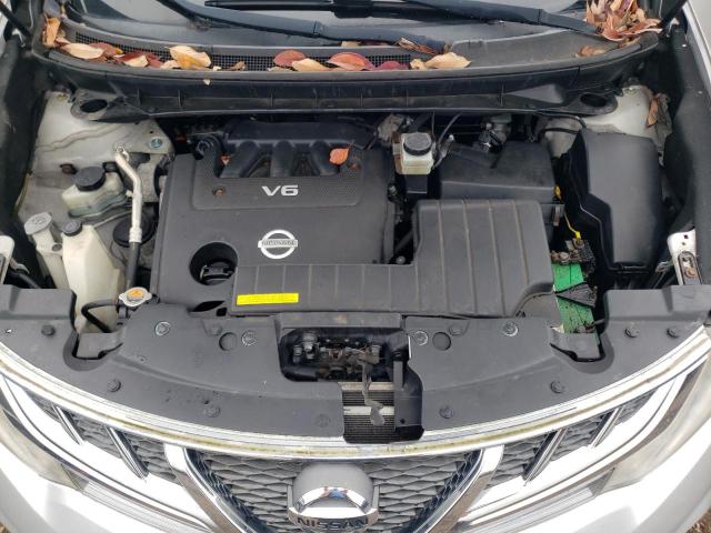 JN8AZ1MW5CW209237 - 2012 NISSAN MURANO S SILVER photo 11