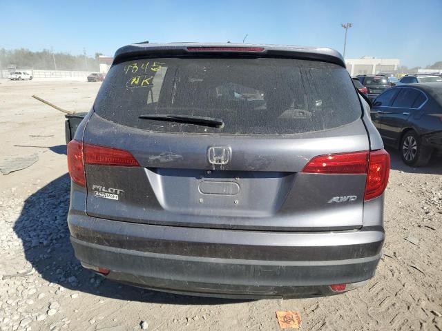 5FNYF6H80HB076104 - 2017 HONDA PILOT EXL GRAY photo 6