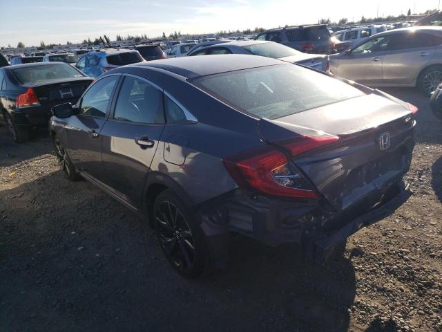 2HGFC2F89KH522944 - 2019 HONDA CIVIC SPORT ნაცრისფერი ფოტო 2