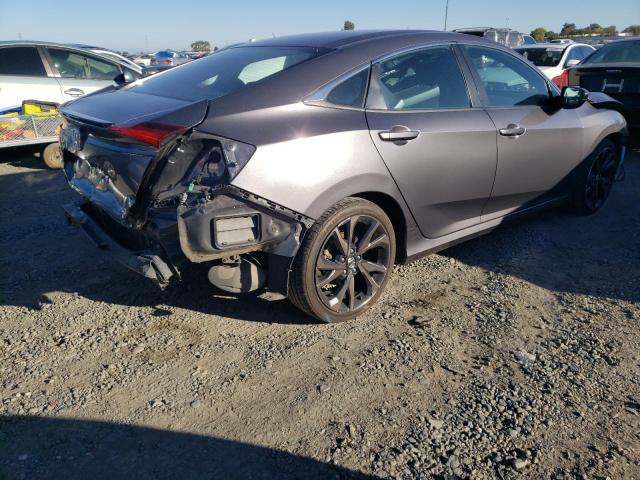 2HGFC2F89KH522944 - 2019 HONDA CIVIC SPORT ნაცრისფერი ფოტო 3