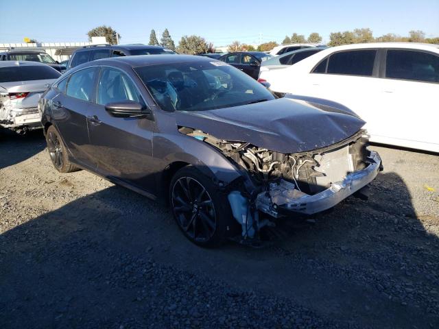 2HGFC2F89KH522944 - 2019 HONDA CIVIC SPORT ნაცრისფერი ფოტო 4