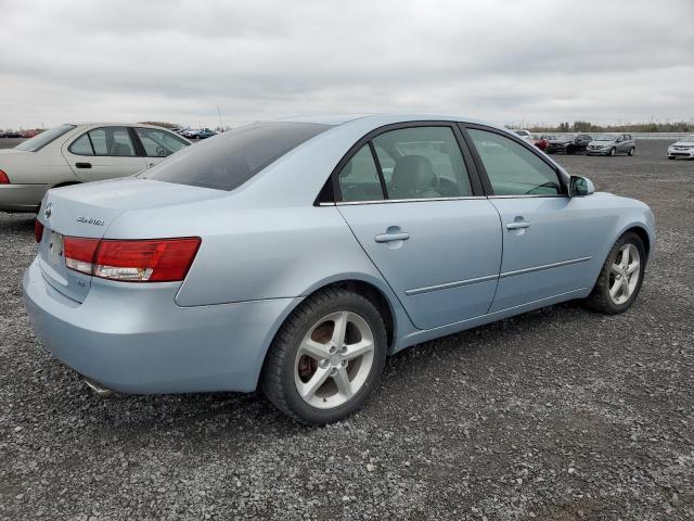 5NPET46F86H134220 - 2006 HYUNDAI SONATA GL BLUE photo 3