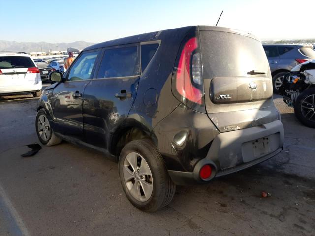 KNDJN2A22E7023215 - 2014 KIA SOUL BLACK photo 2